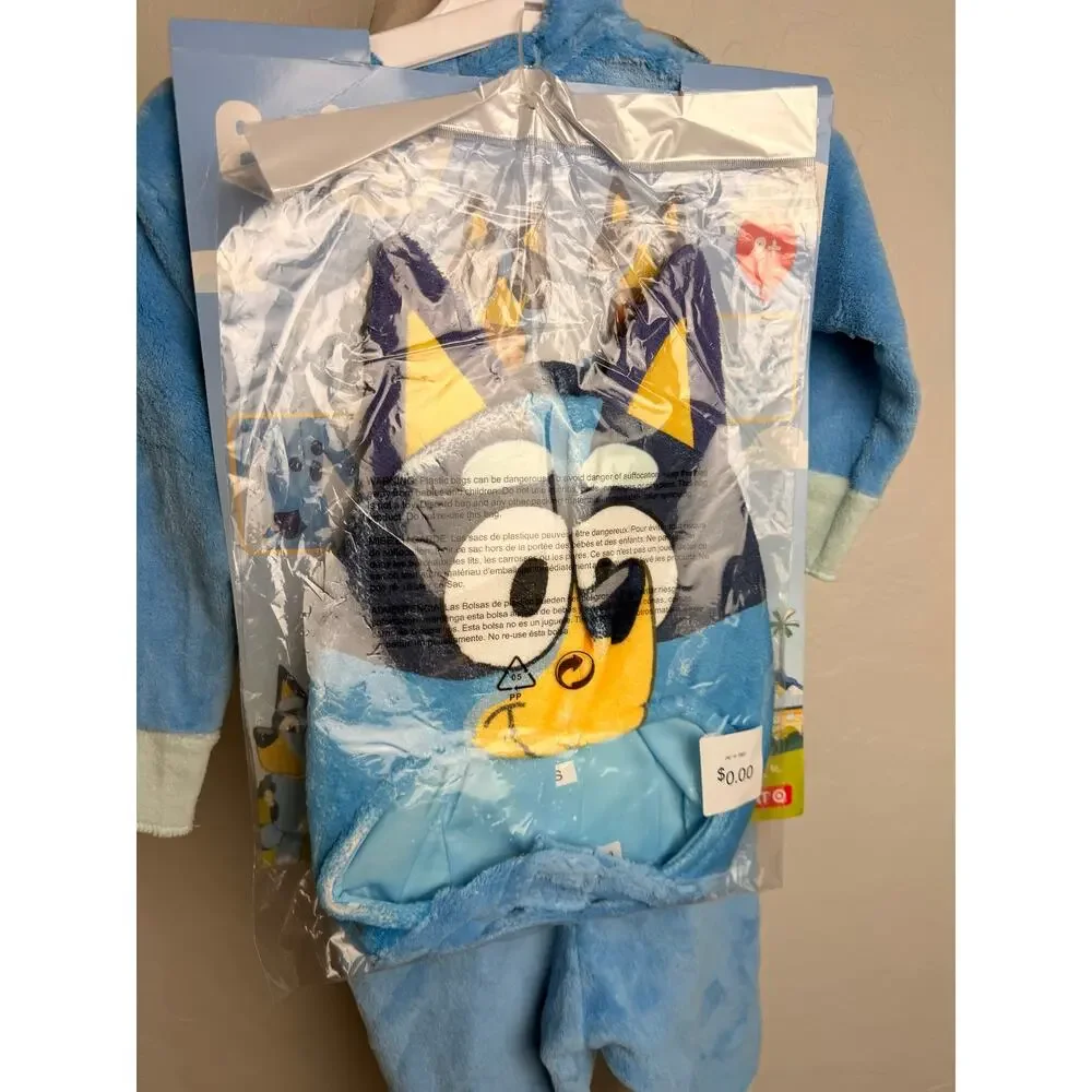 Bluey Toddler Costume 2T Unisex Plush Jumpsuit Headpiece Halloween NWT Target